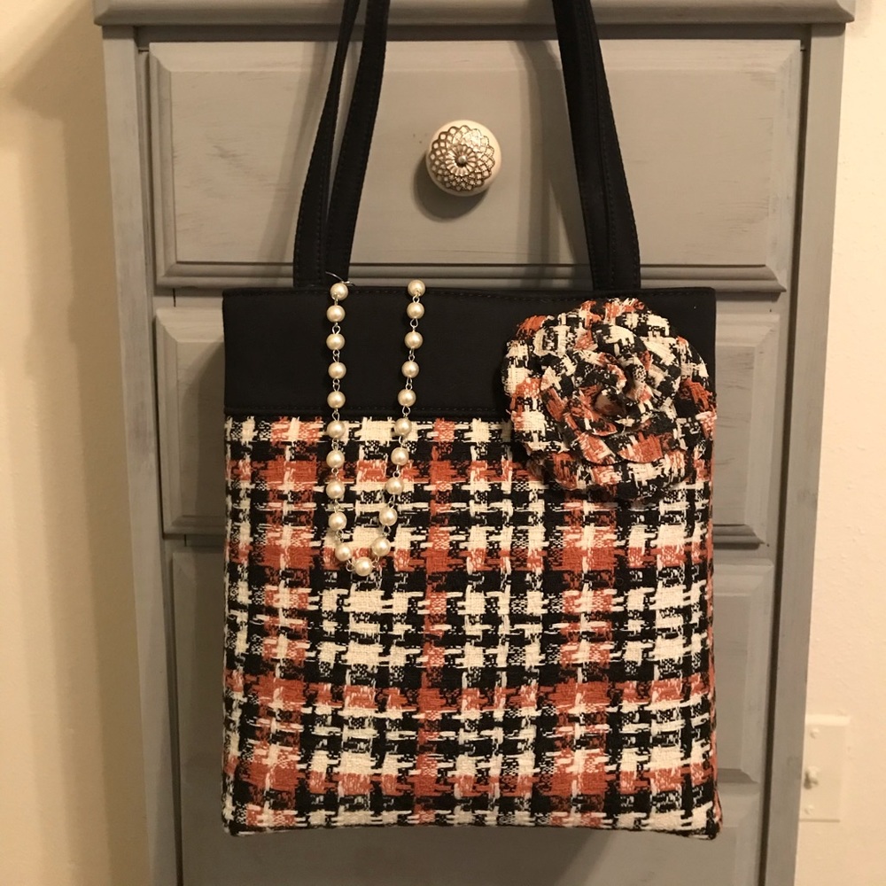 Boutique 🪴🪴Tweed Shoulder Bag NWT